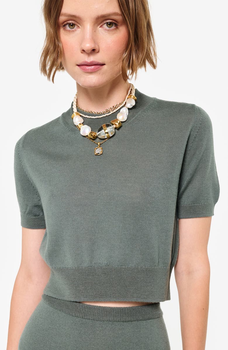 CAMI NYC Lexa Mock Neck Crop Merino Wool Sweater, Alternate, color,