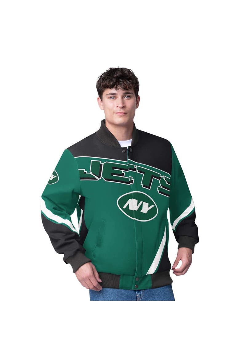 Men's G-III Extreme  Green New York Jets Maximum Racing Full-Snap Jacket, Main, color, Green