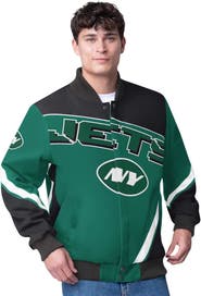 G-III Extreme Men's G-III Extreme  Green New York Jets Maximum Racing Full-Snap Jacket