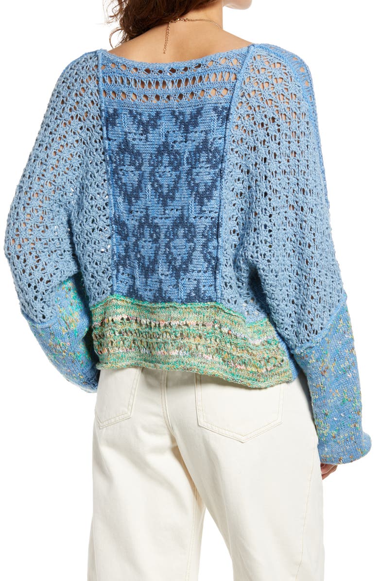 Free People Open Stich Oversize Sweater, Alternate, color, 