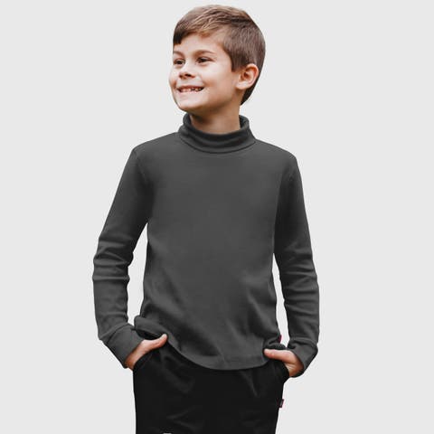 Boys and Girls Soft Cotton Turtleneck (Baby)