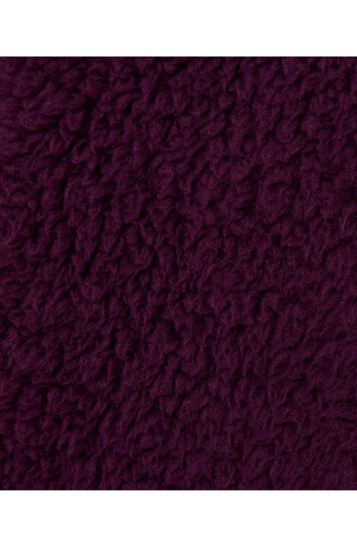 Sweaty Betty Canyon Front Zip High Pile Fleece Jacket In Purple