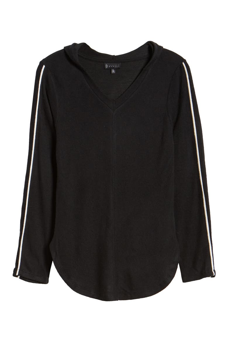 Sweater Hoodie, Alternate, color, BLACK