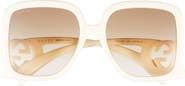 Gucci 58mm Square Sunglasses