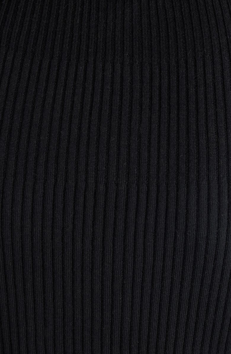 Courrèges Solar Light Short Sleeve Cotton & Merino Wool Rib Sweater, Alternate, color,