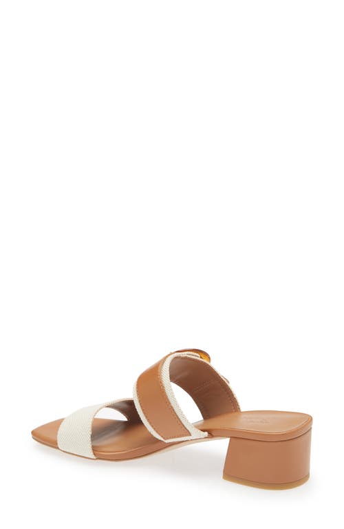 Nordstrom Rack Blake Heeled Slide Sandal In Ivory-tan Toffee