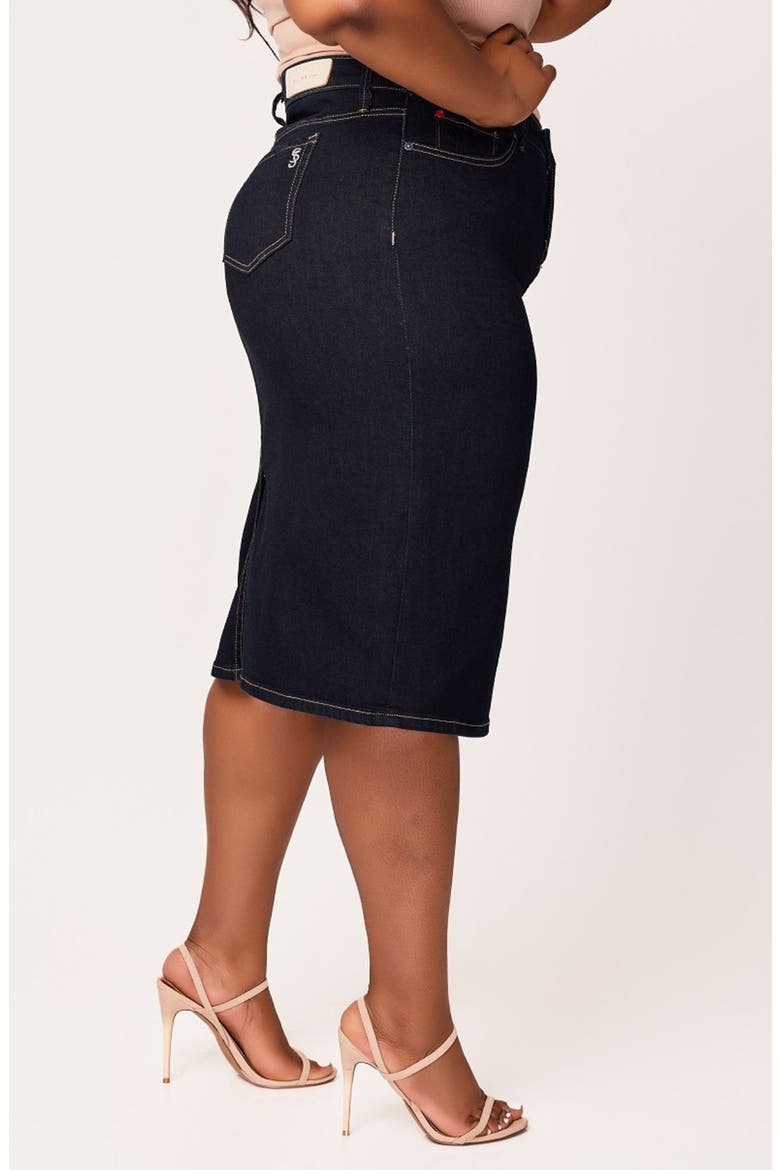 Denim Midi Skirt, Alternate, color, ABIGAIL