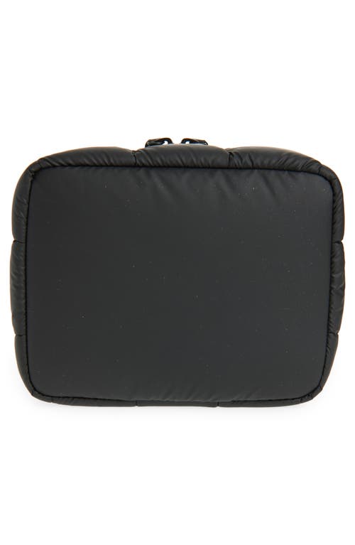 Veecollective Porter Recycled Nylon Vanity Case In Matt Black