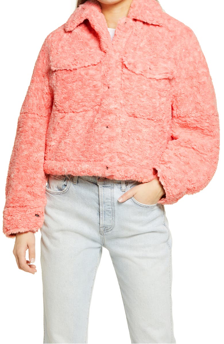 Free People Teddy Swing Jacket, Alternate, color, 
