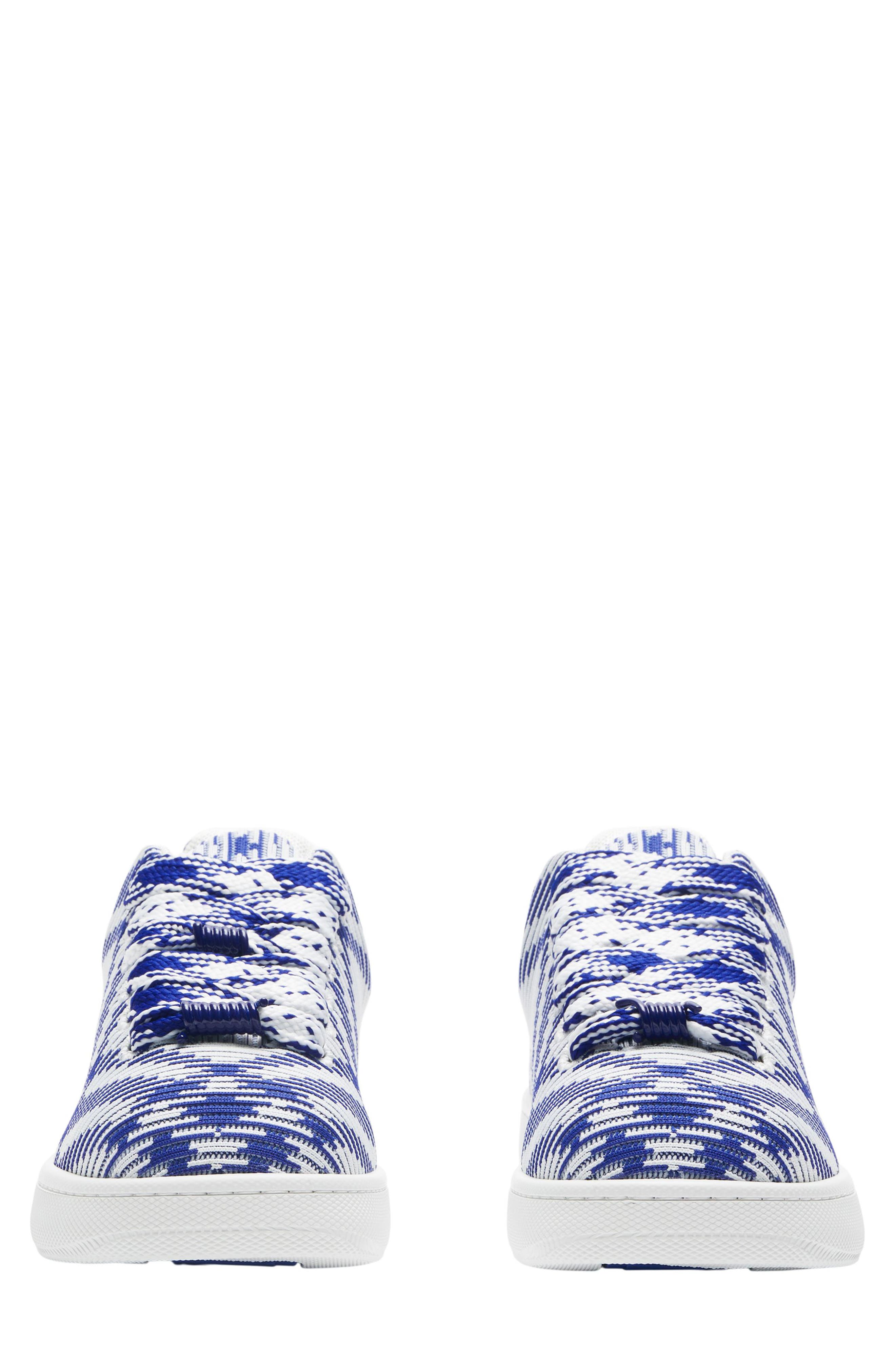 Burberry Check Knit Box Sneaker, Alternate, color, 