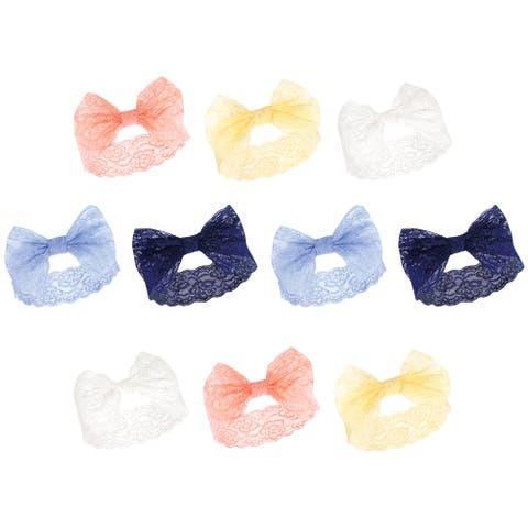 10Pk Lace Headbands (Baby)