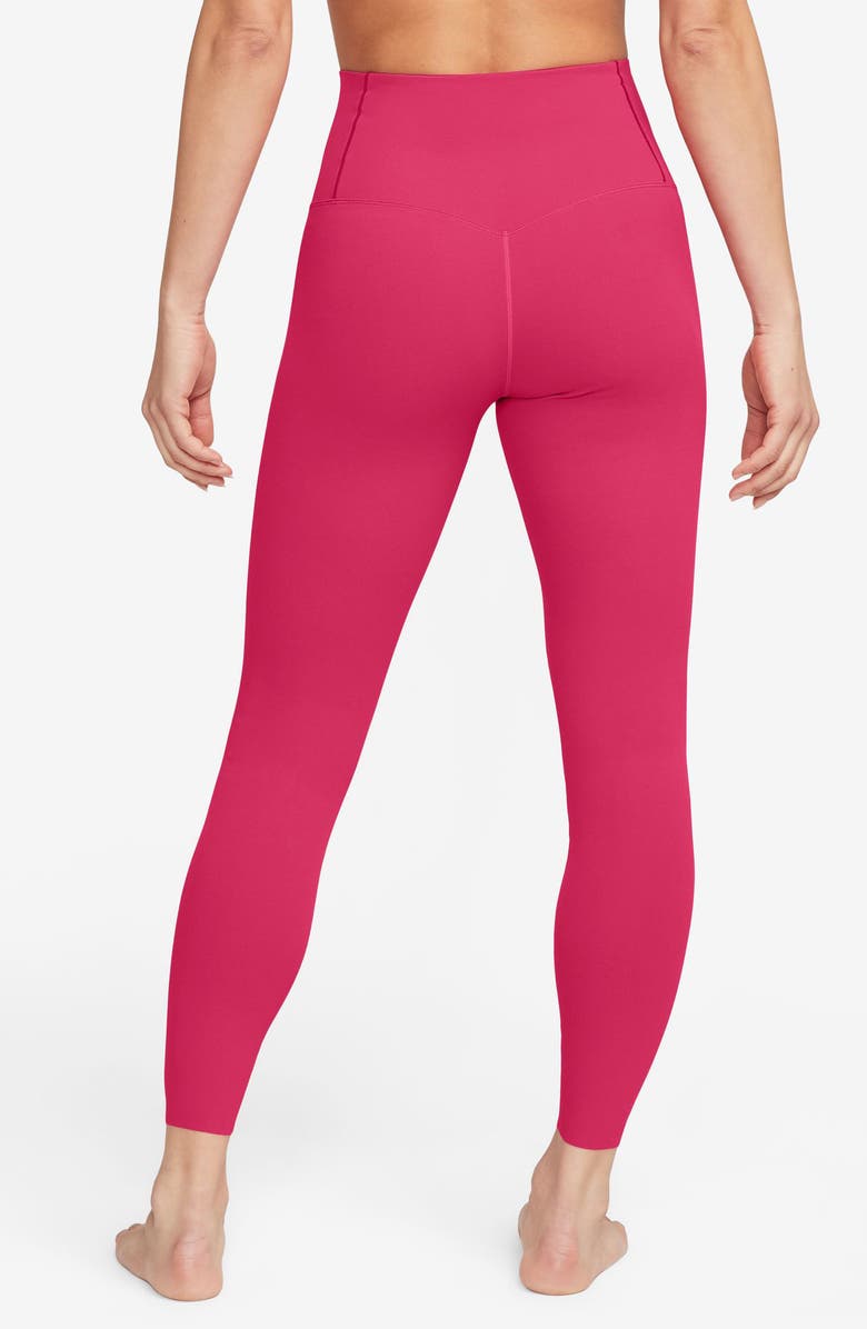 Nike Zenvy Gentle-Support High-Waisted 7/8 Leggings, Alternate, color, Rush Pink/ Black