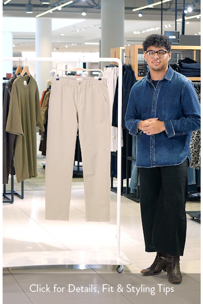 Saturday Slim Straight Leg Twill Chinos video