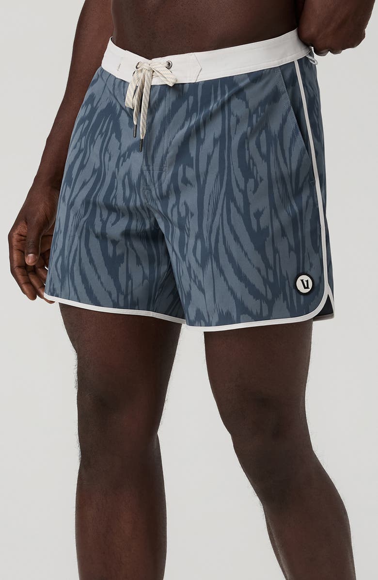 Vuori Cruise Swim Trunks, Alternate, color, Blue Sea Mirage