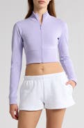 Florence by Mills Crop Stretch Cotton Blend Track Jacket