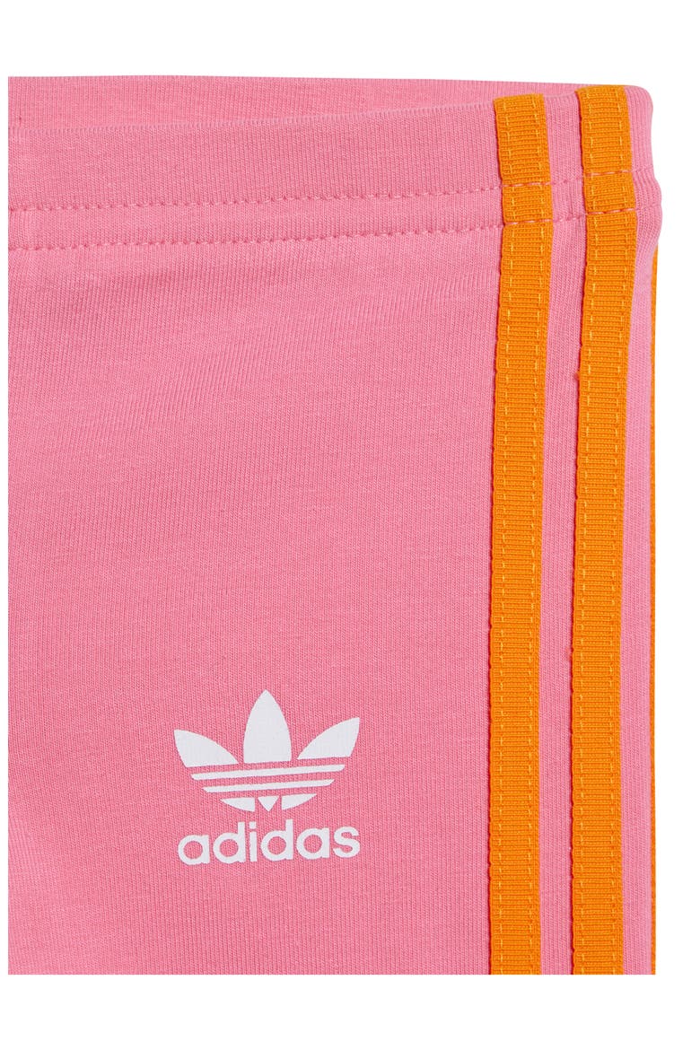 Lifestyle T-Shirt, Skirt & Leggings Set, Alternate, color, BRIGHT ORANGE/ PINK FUSION