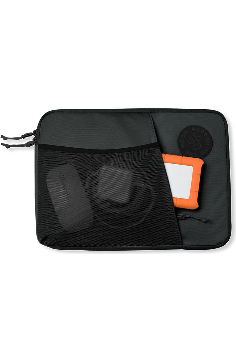 Baboon to the Moon Laptop Case, Alternate, color, Black/ Grey