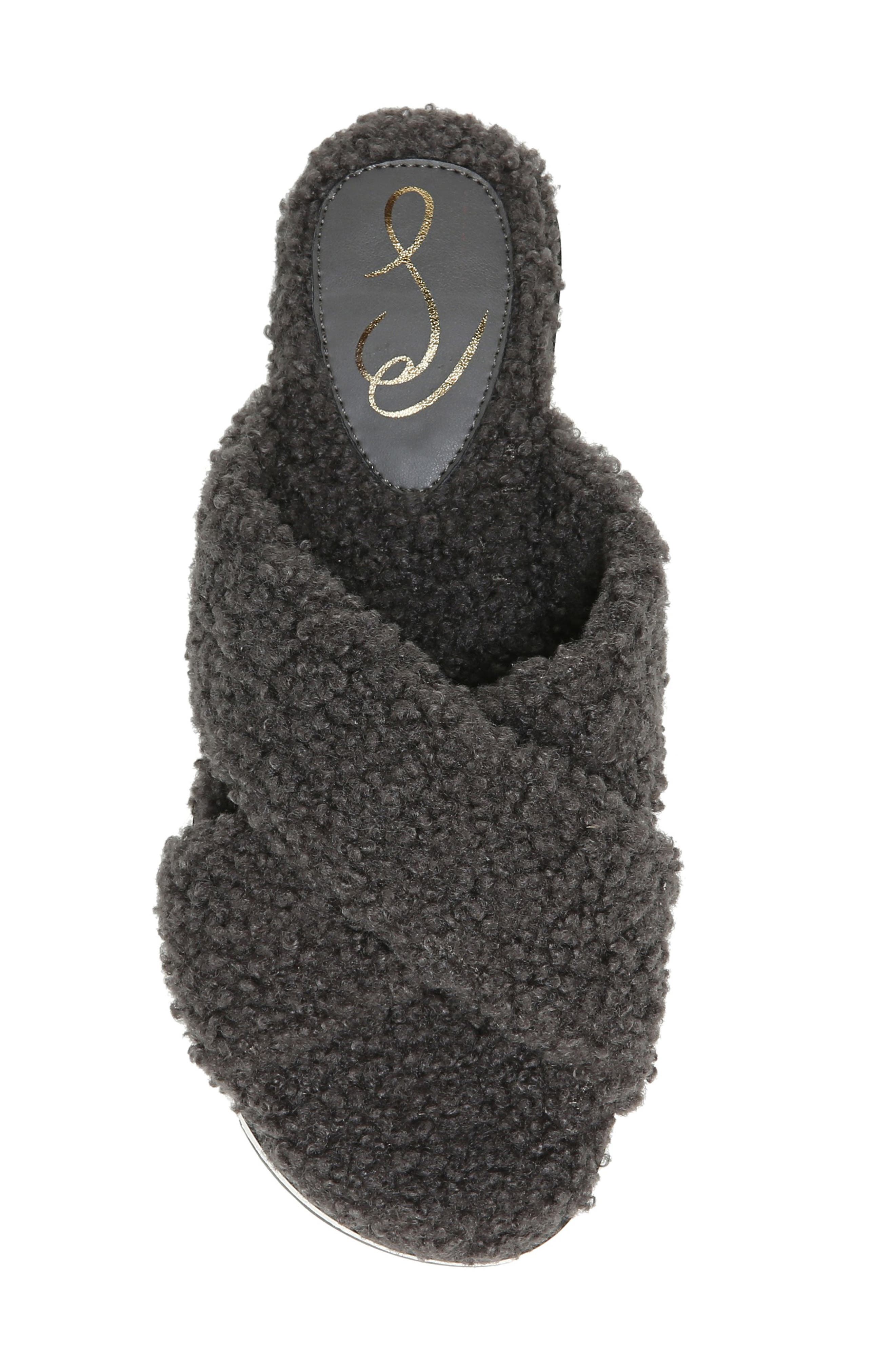 Sam Edelman Alice Faux Fur Sandal, Alternate, color, 