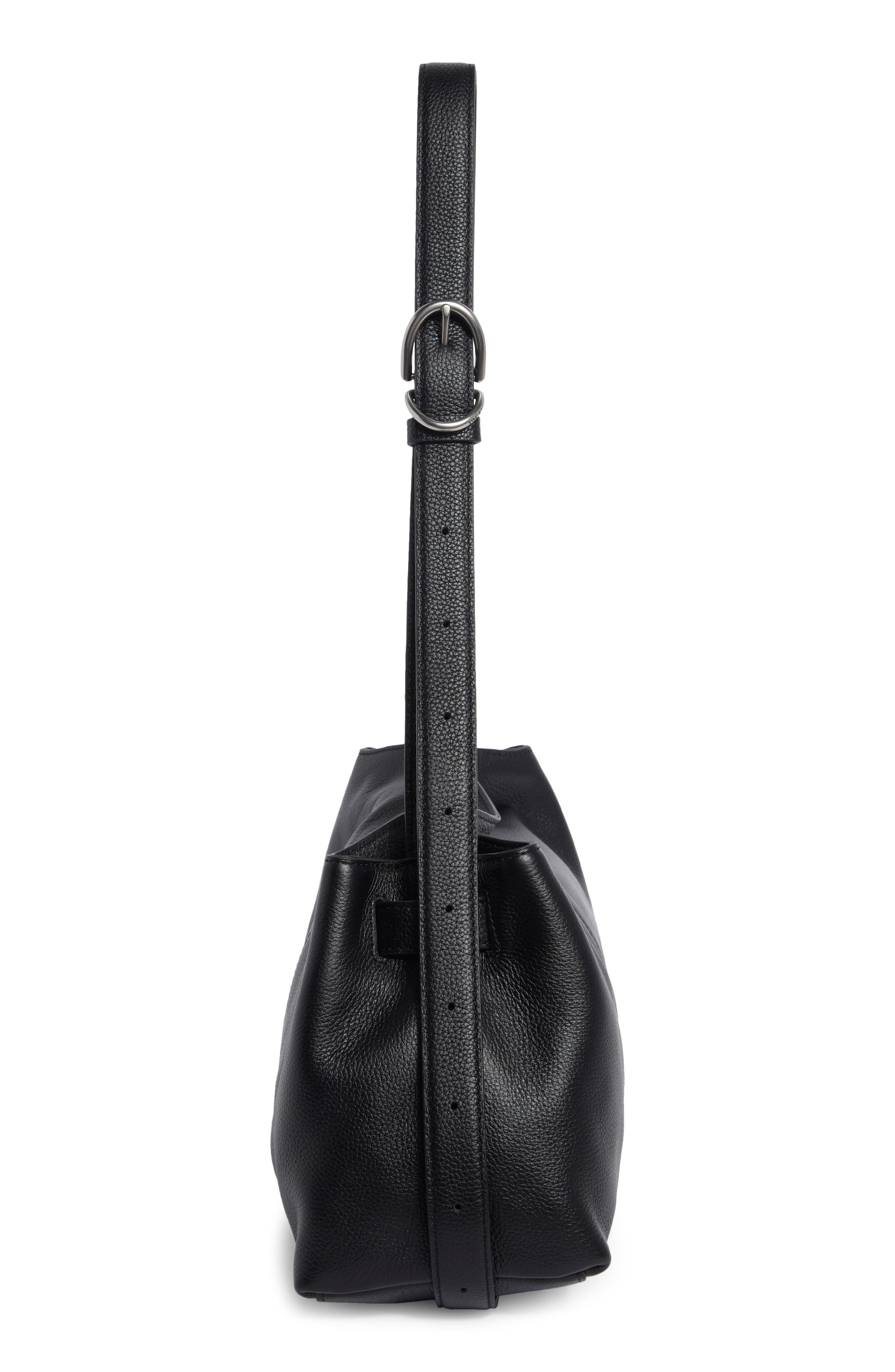 Taylor Leather Shoulder Bag, Alternate, color, BLA