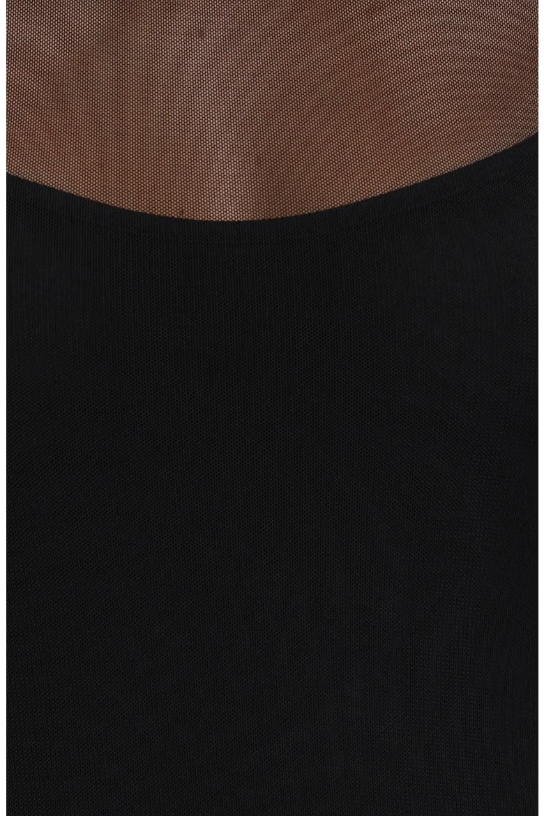 Charice Mock Neck Maxi Dress, Alternate, color, BLACK