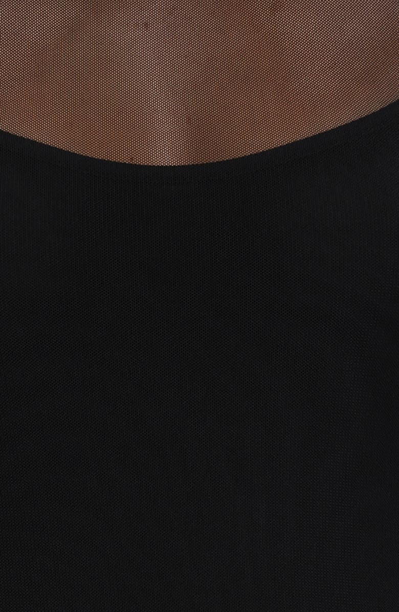 Petal & Pup Charice Mock Neck Maxi Dress, Alternate, color, Black