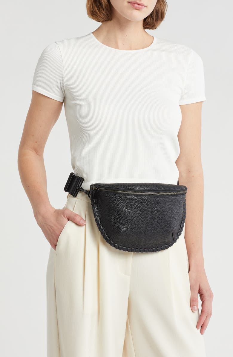 Rebecca Minkoff Darren Whipstitch Leather Belt Bag, Alternate, color,