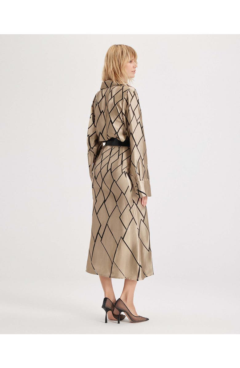 THEO The Label Theia Retro Burnout Boyfriend Shirt, Alternate, color, Sand