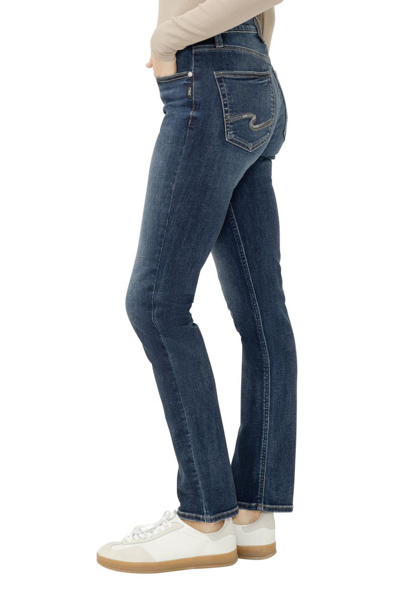 Avery High Waist Slim Straight Leg Jeans, Alternate, color, MAISIE
