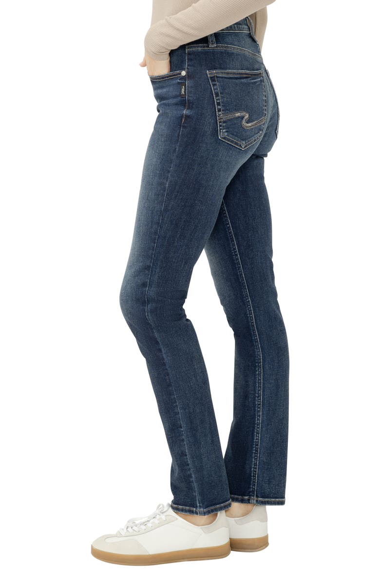 Silver Jeans Co. Avery High Waist Slim Straight Leg Jeans, Alternate, color, Maisie