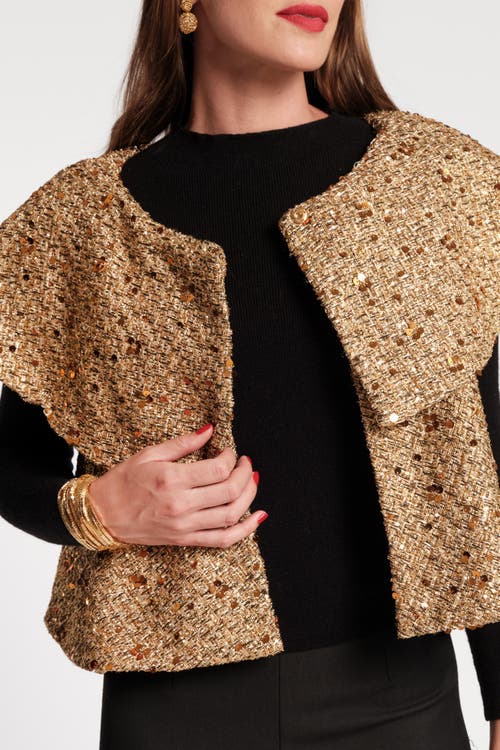 Frances Valentine Peyton Swing Jacket In Brown