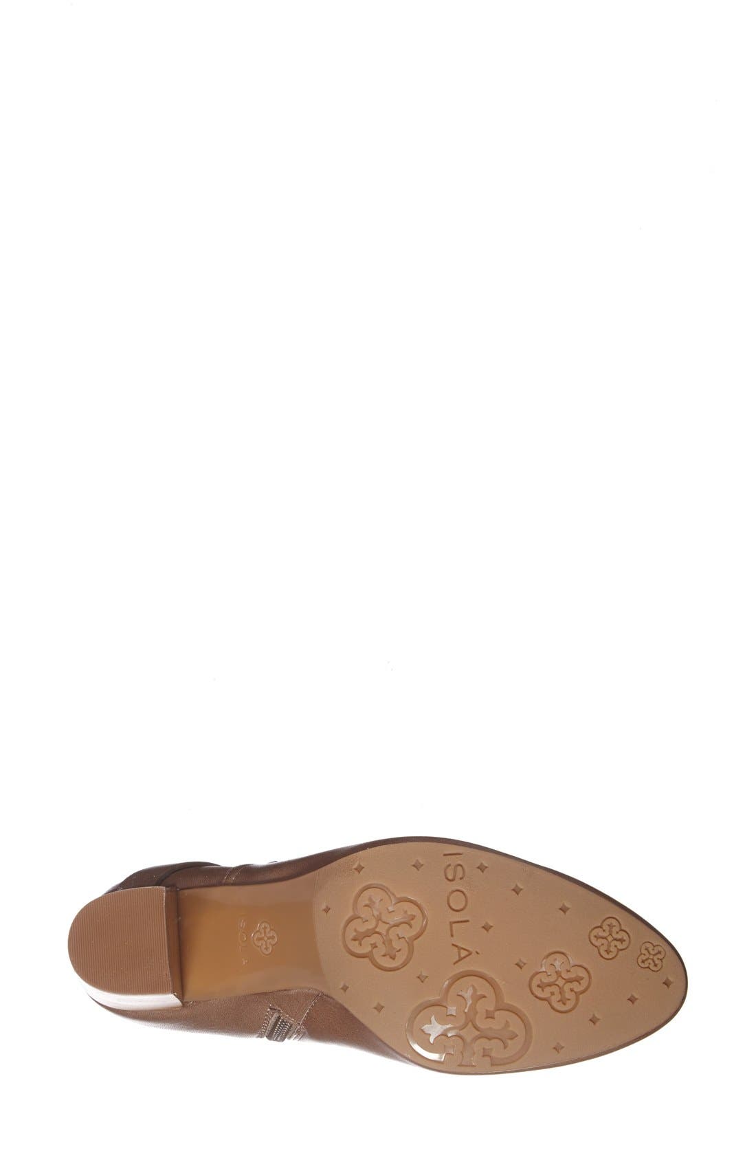 'Colleen' Leather Bootie, Alternate, color, PLOVER GREY