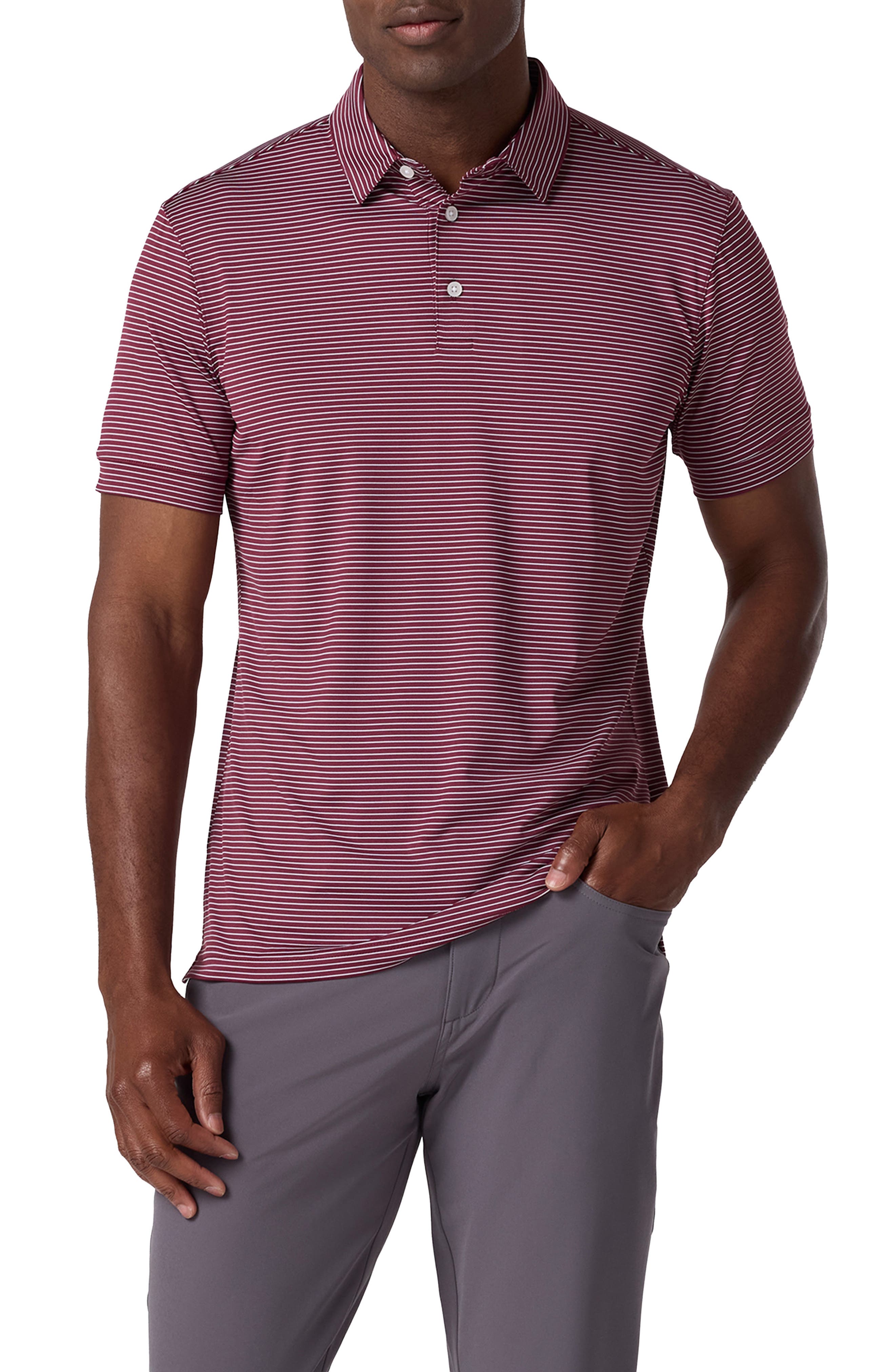 selected MAROON ALTERNATING STRIPE
