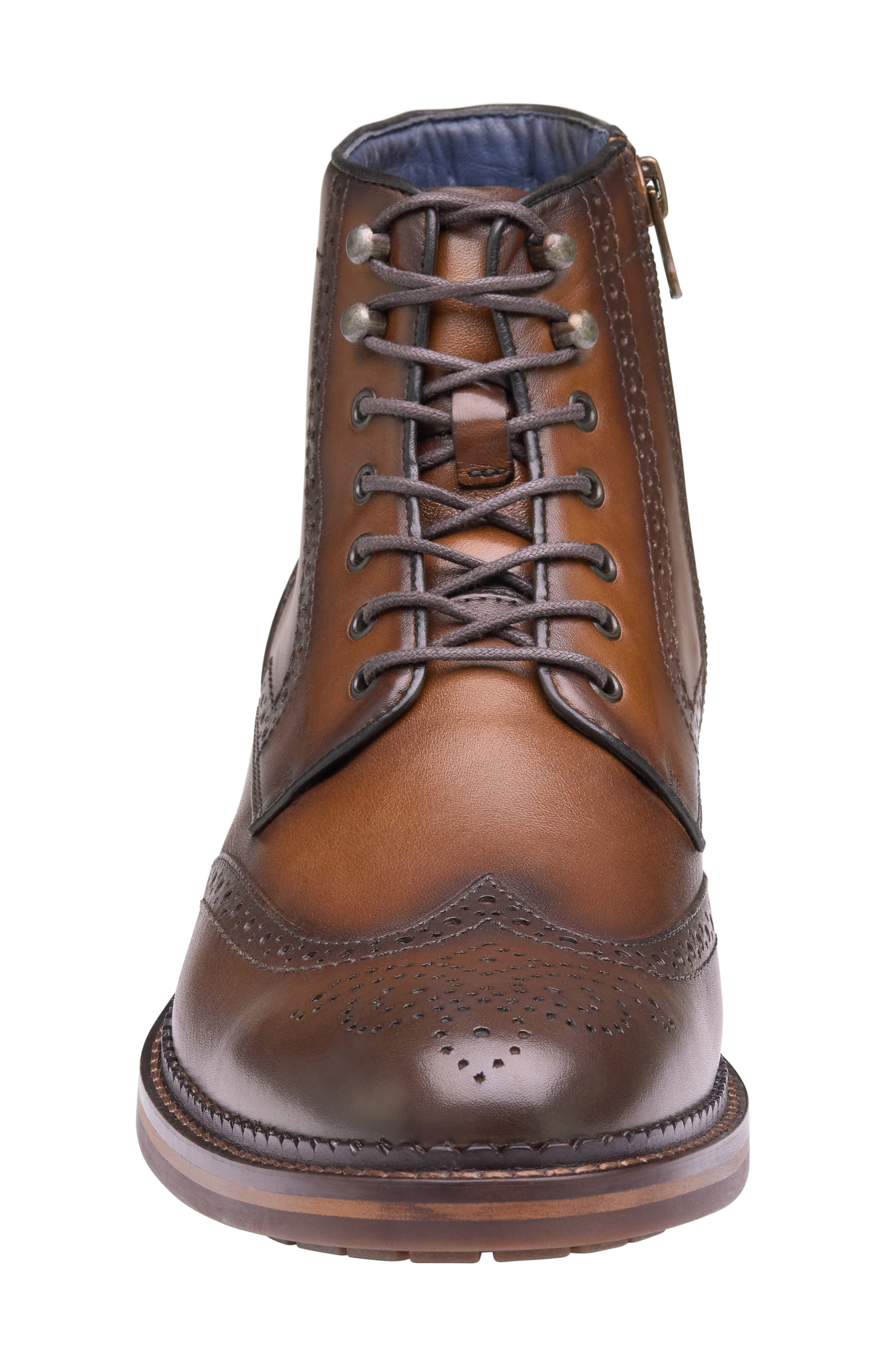 XC Flex Connelly Wingtip Boot, Alternate, color, TAN FULL GRAIN