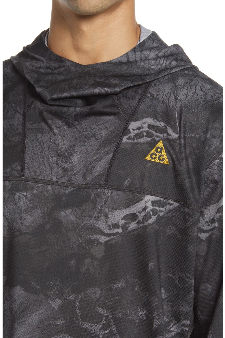 ACG Dri-FIT UV Lava Tree Pullover Hoodie, Alternate, color, BLACK/ PEAT MOSS