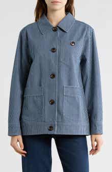 Bernardo Stripe Cotton Jacket