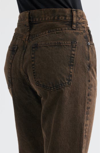 The Hang High Waist Ankle Straight Leg Jeans