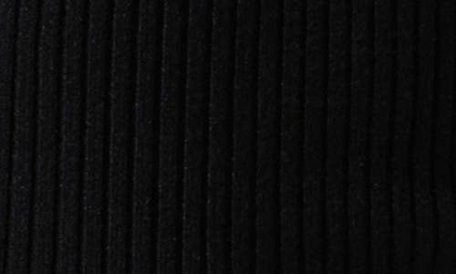 Astr The Label Zayla Crossover Off The Shoulder Rib Sweater In Black
