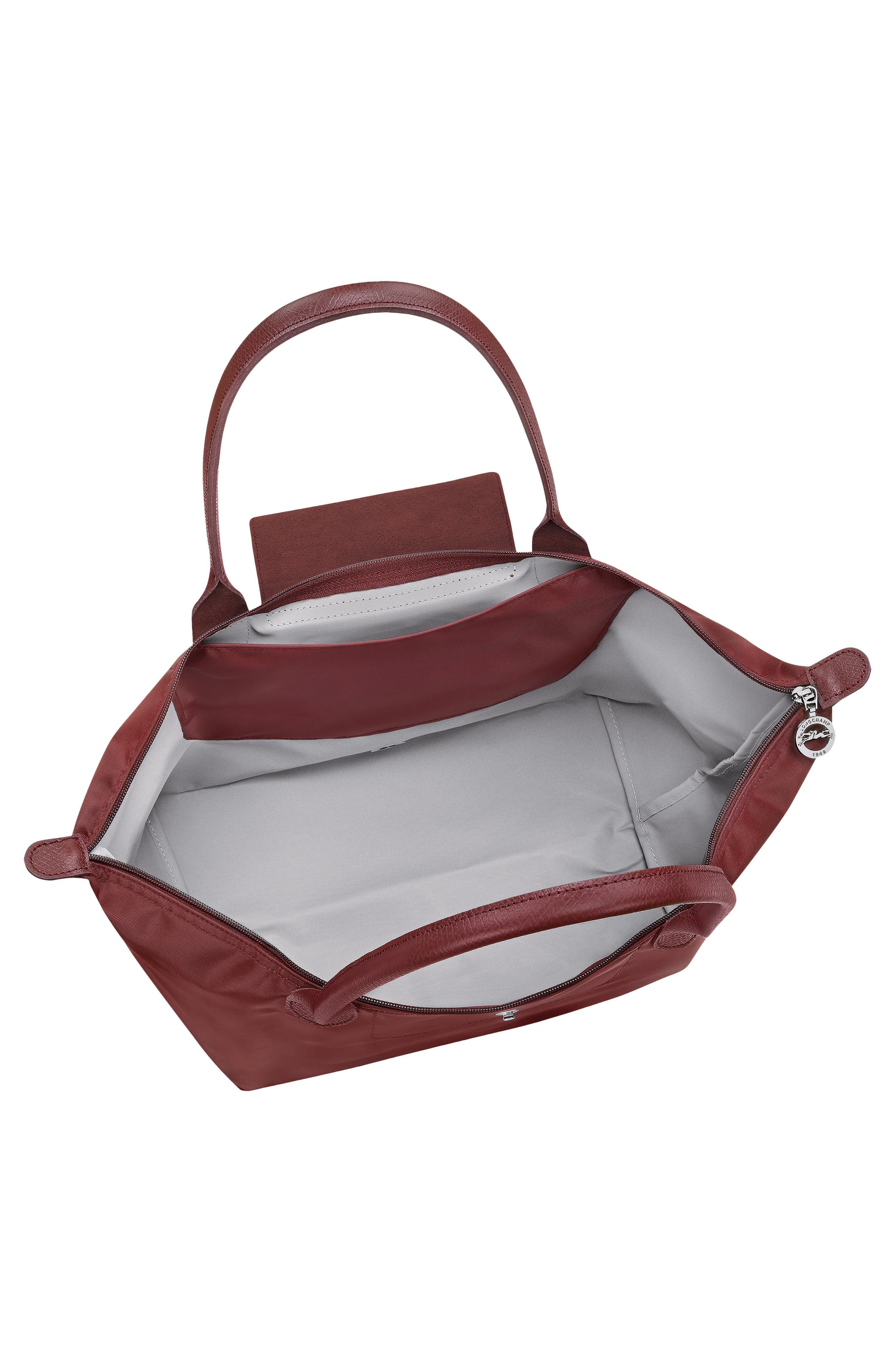 Longchamp Large Le Pliage One Nylon Shoulder Tote, Alternate, color, Burgundy