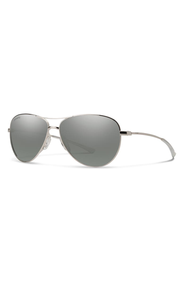 Smith Langley 60mm ChromaPop<sup>™</sup> Polarized Aviator Sunglasses, Alternate, color, 