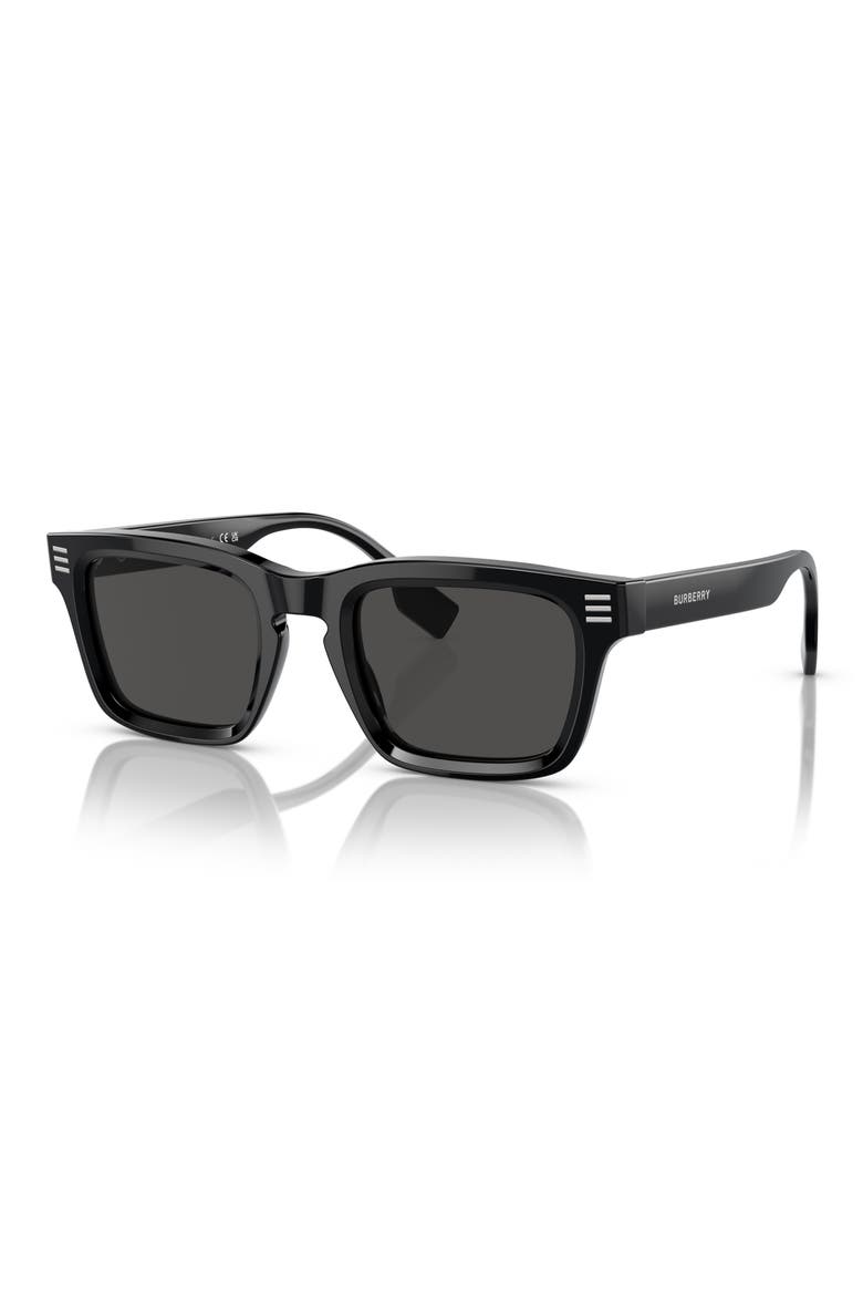 51mm Rectangular Sunglasses, Alternate, color, 30018751 BLACK