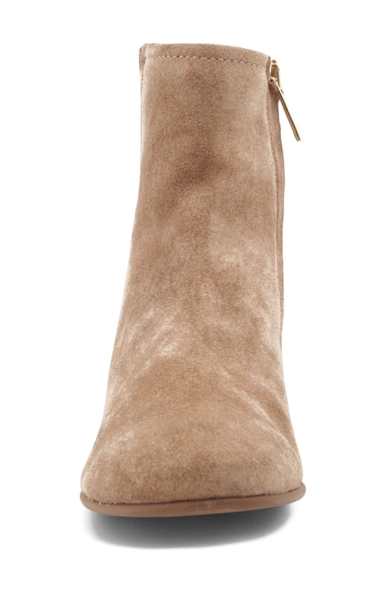 Aquatalia Sahara Weatherproof Bootie, Alternate, color, Champagne Suede