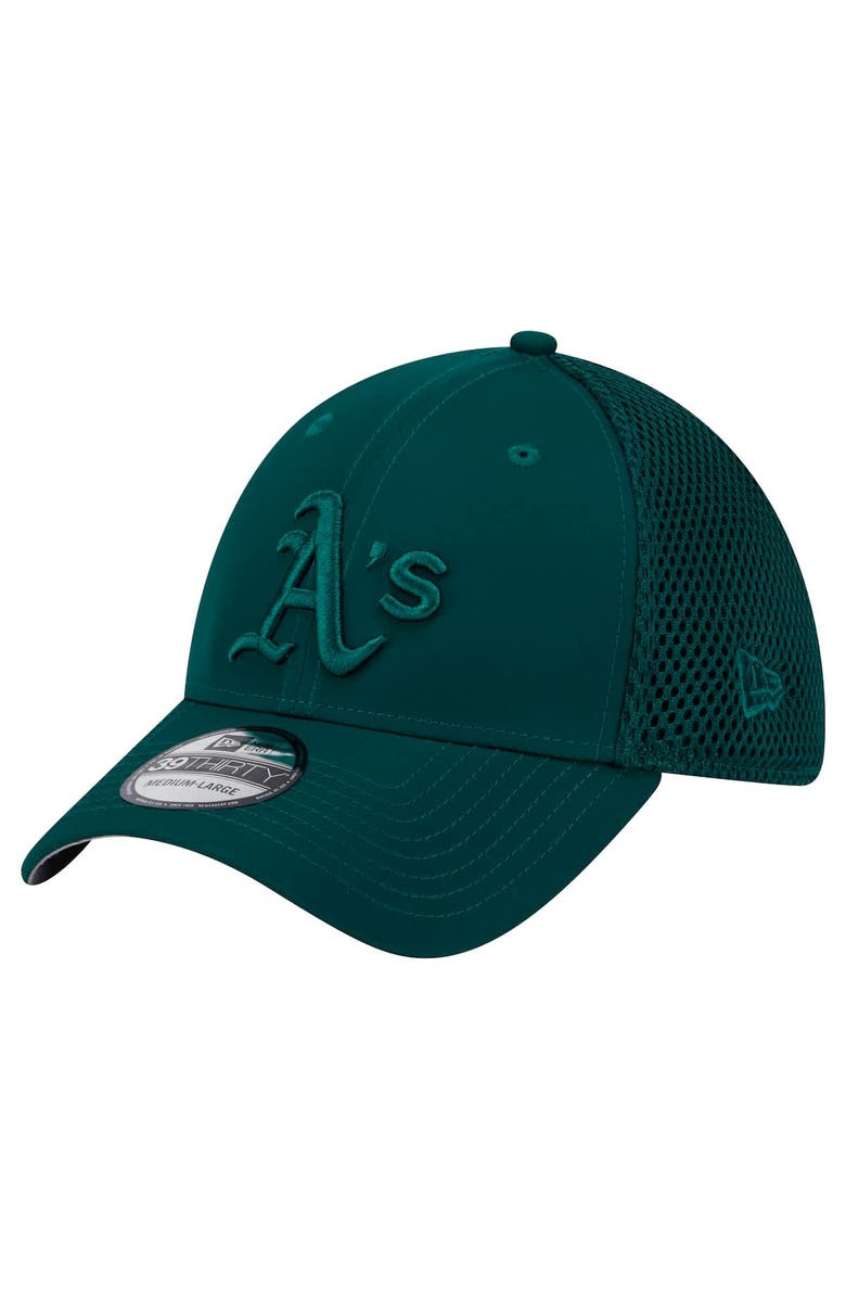 New Era Men's New Era Green Oakland Athletics Team Tone 39THIRTY Flex Hat, Alternate, color, Green
