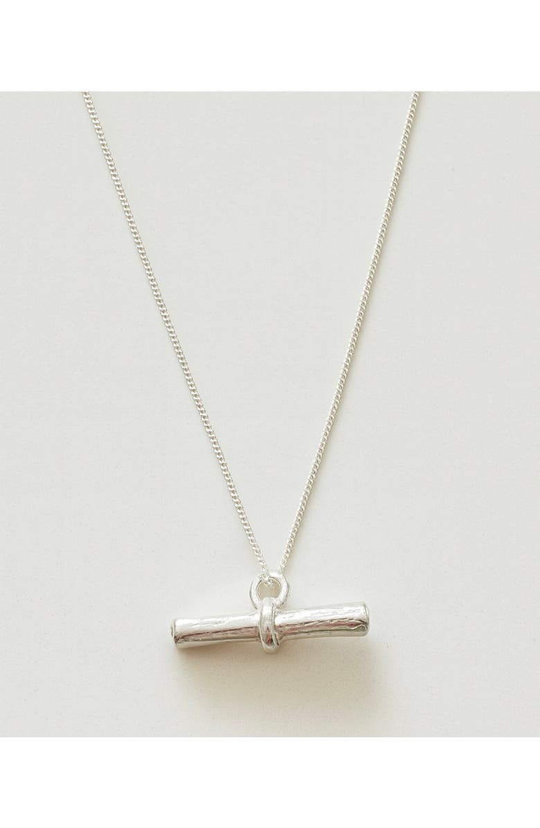 By Georgia Toggle Necklace, Main, color, Sterling Silver