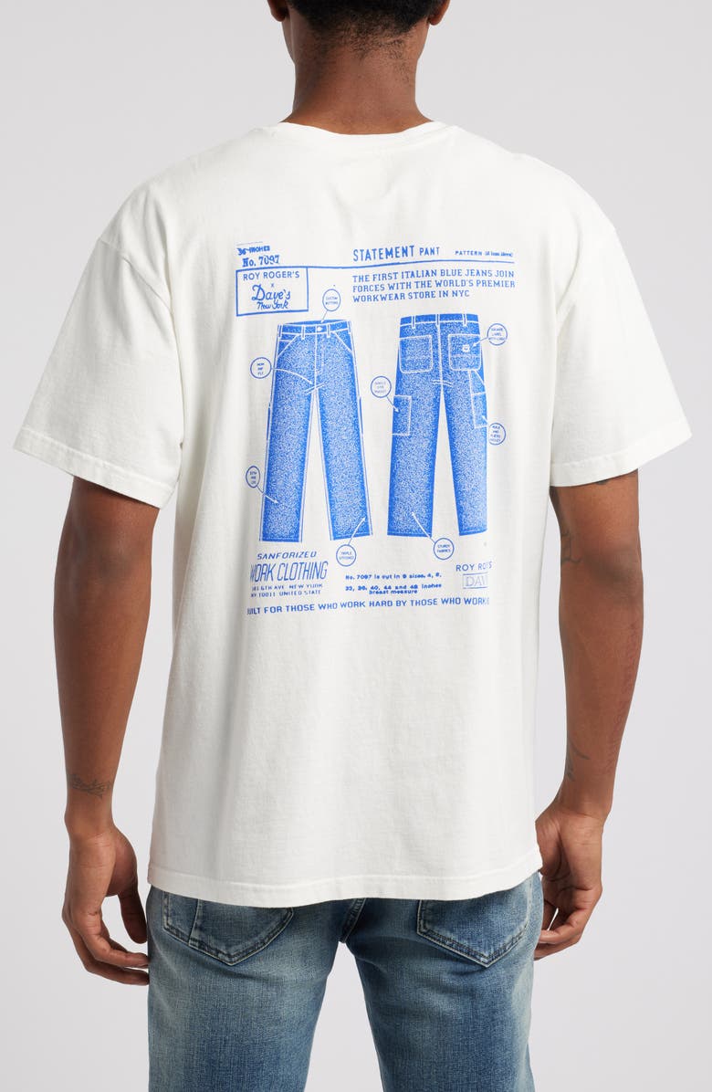 Roy Rogers x Dave's New York Logo Graphic T-Shirt, Alternate, color,