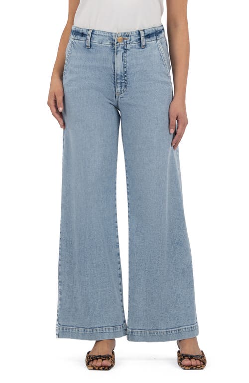 Kut From The Kloth Jean High Waist Wide Leg Trouser Jeans In Blue