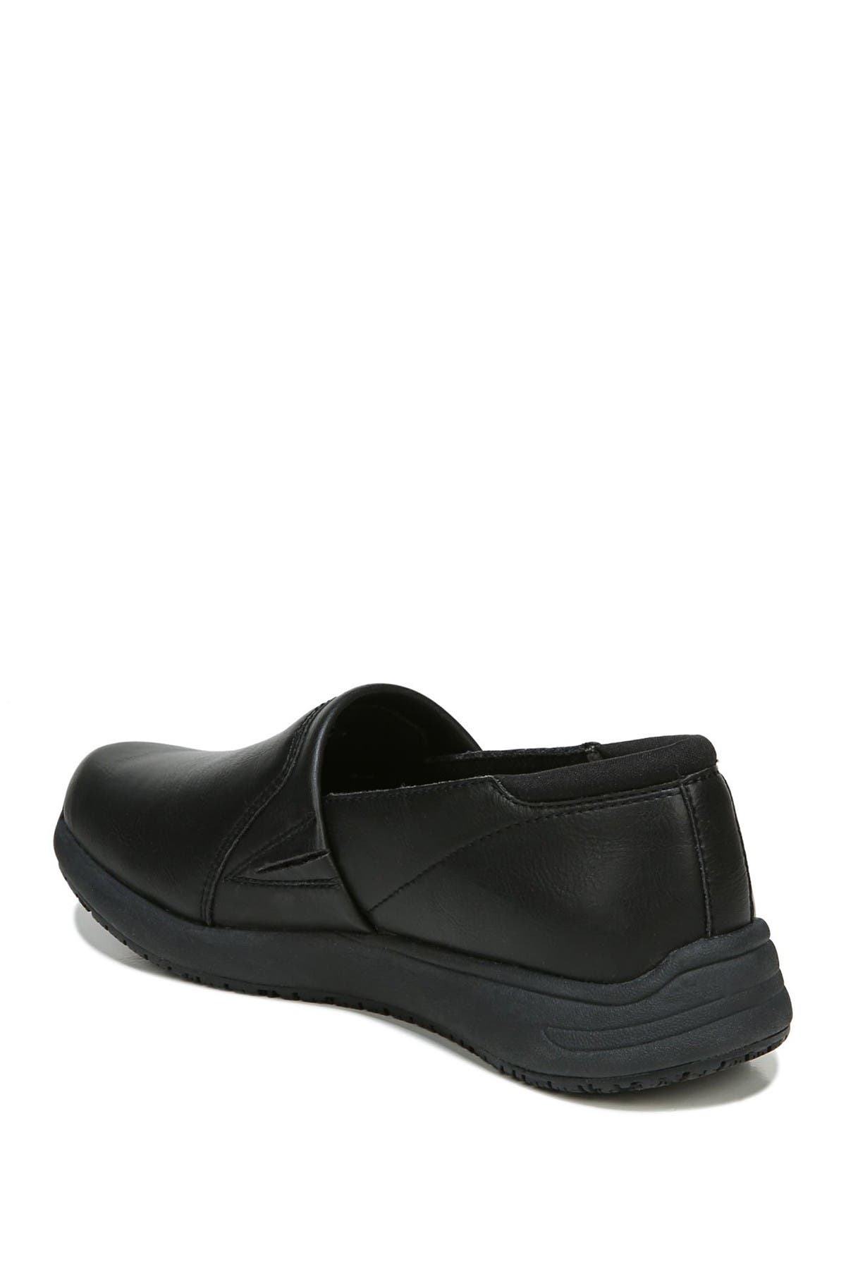 Dr. Scholl's Dive In Slip Resistant Work Slip-On Sneaker - Wide Width Available, Alternate, color, Black
