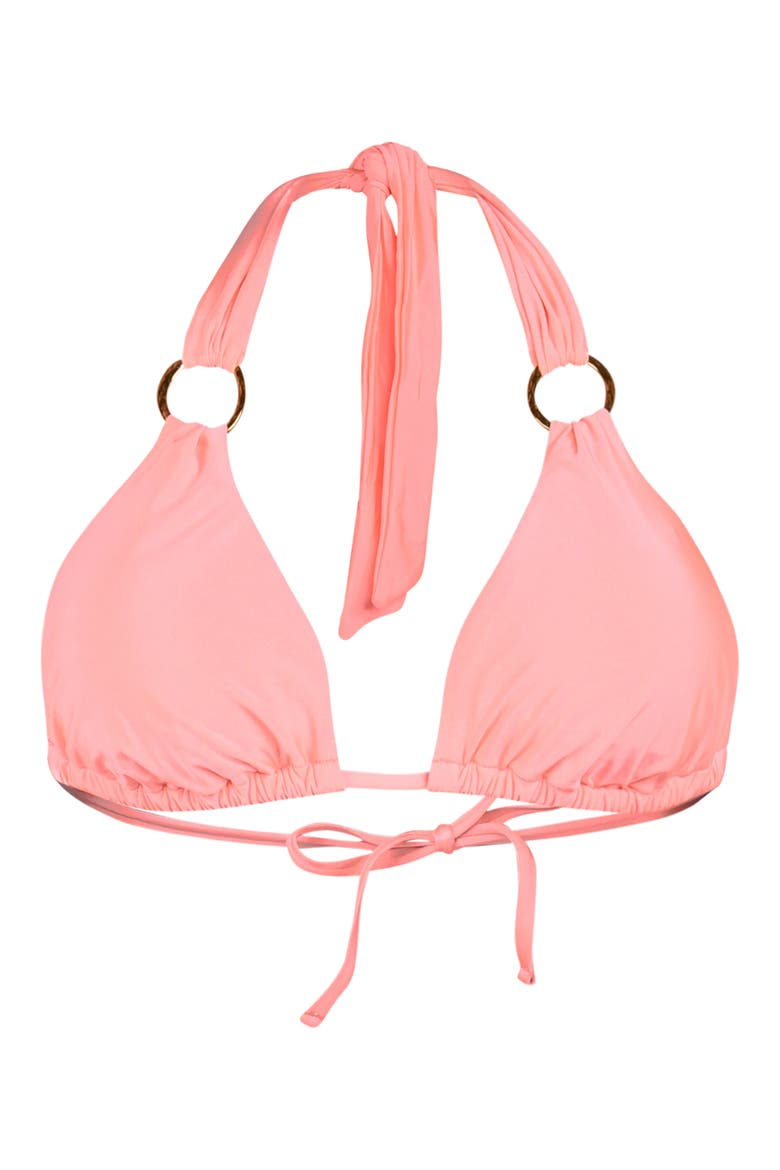 Solids Triangle Bikini Top, Alternate, color, BLOSSOM