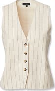 rag & bone Paulette Tie Waist Stripe Vest