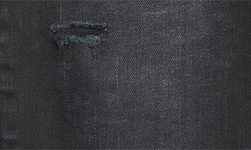 Shop Amiri Ma Quad Rip & Repair Skinny Jeans In Vintage Black