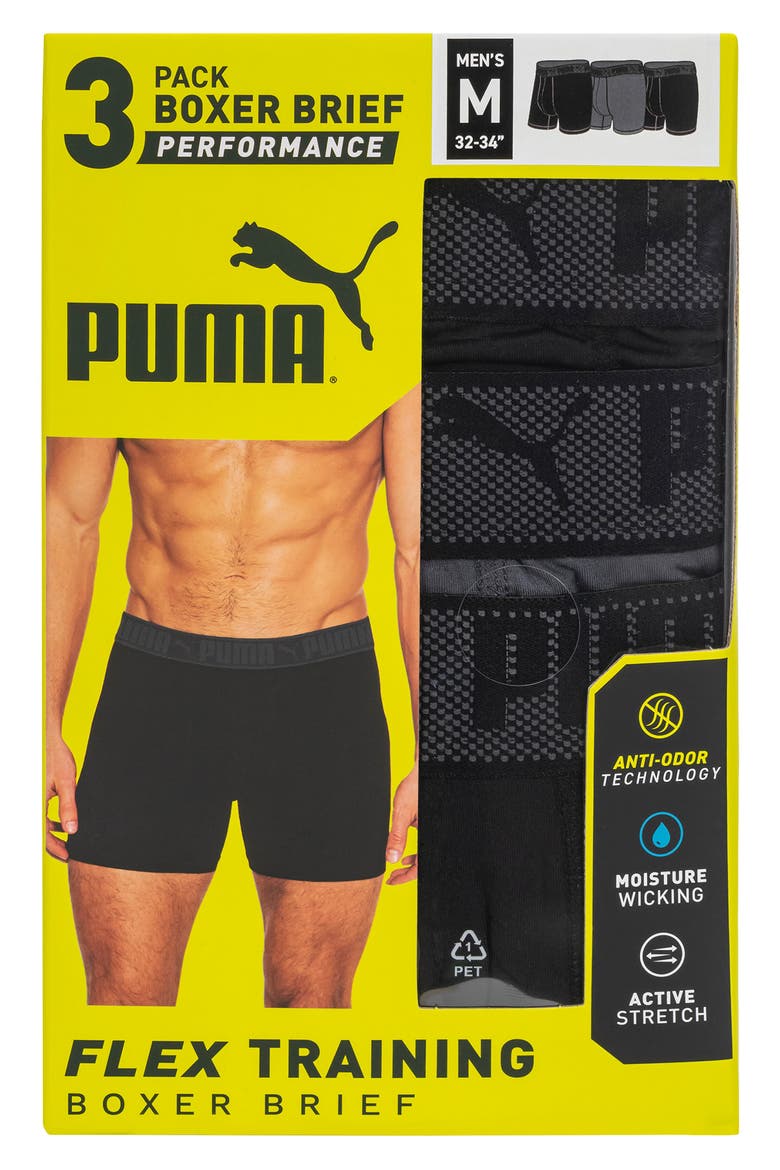 3-Pack Flex Training Boxer Briefs, Alternate, color, BLACK GREY